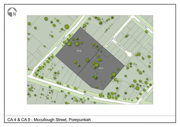 Floorplan of Homely land listing, 8 McCullough Street, Porepunkah VIC 3740