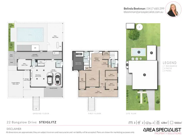 Floorplan of Homely house listing, 22 Bangalow Drive, Steiglitz QLD 4207