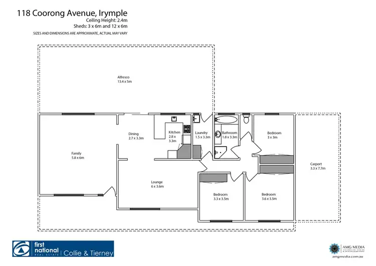 Floorplan of Homely house listing, 118 Coorong Avenue, Irymple VIC 3498