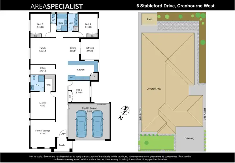 Floorplan of Homely house listing, 6 Stableford Drive, Cranbourne West VIC 3977