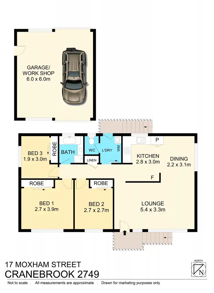 Floorplan of Homely house listing, 17 & 17A Moxham Street, Cranebrook NSW 2749