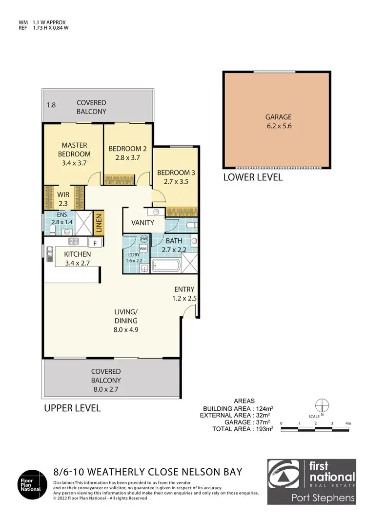 Floorplan of Homely unit listing, 8/6-10 Weatherly Close, Nelson Bay NSW 2315