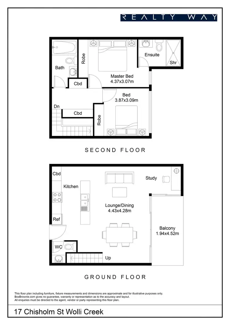 Floorplan of Homely apartment listing, 1G/17 Chisholm Street, Wolli Creek NSW 2205