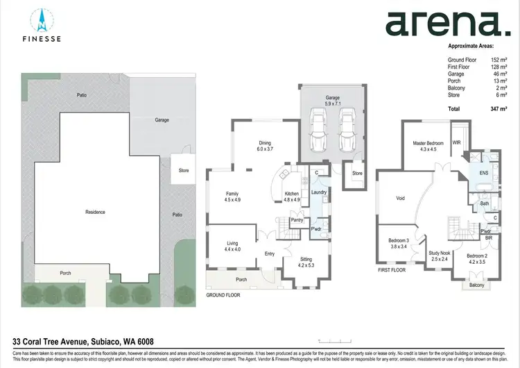 Floorplan of Homely house listing, 33 Coral Tree Ave, Subiaco WA 6008