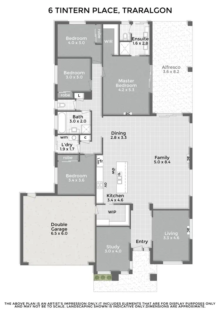 Floorplan of Homely house listing, 6 Tintern Place, Traralgon VIC 3844