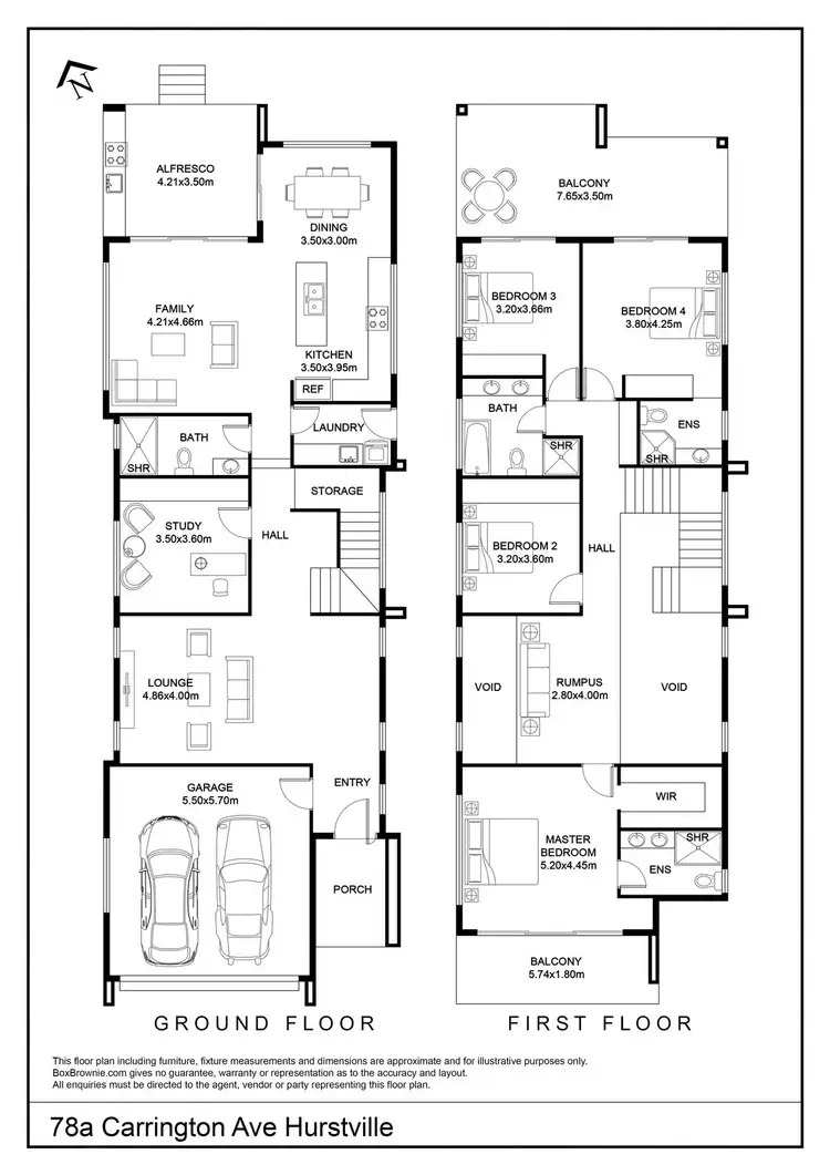 Floorplan of Homely house listing, 78A Carrington Ave, Hurstville NSW 2220