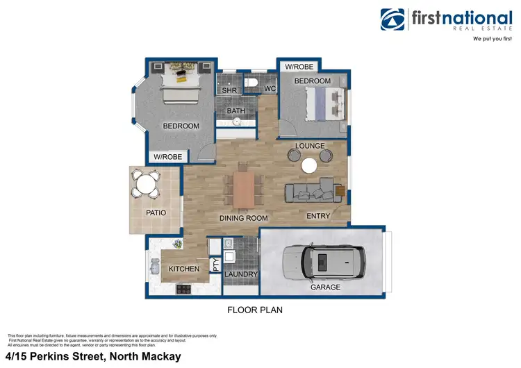 Floorplan of Homely unit listing, 4/15 Perkins Street, North Mackay QLD 4740