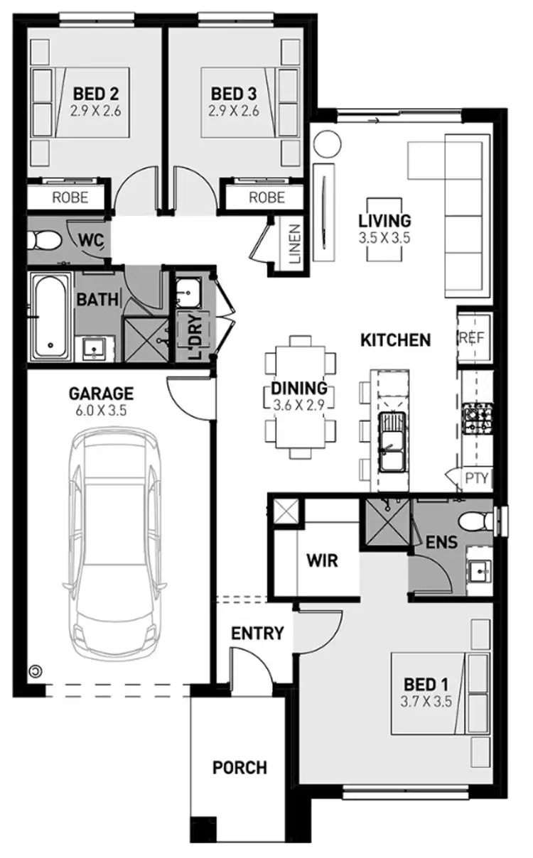 Floorplan of Homely house listing, 11 Aristotle Way, Officer VIC 3809