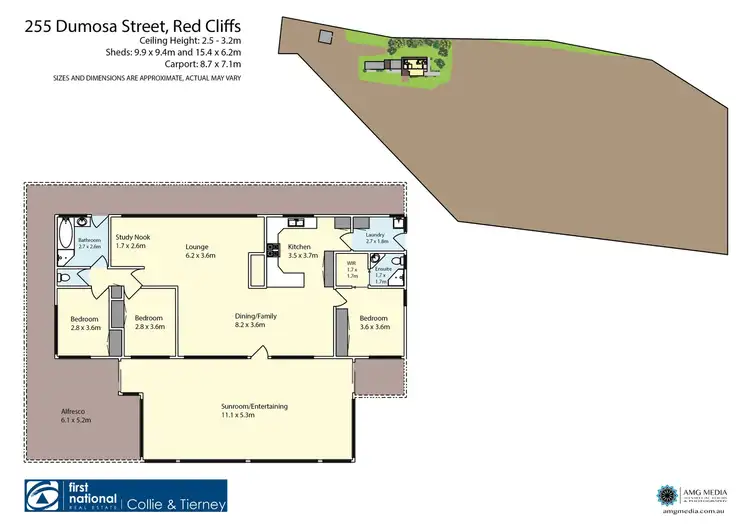 Floorplan of Homely house listing, 255 Dumosa Street, Red Cliffs VIC 3496
