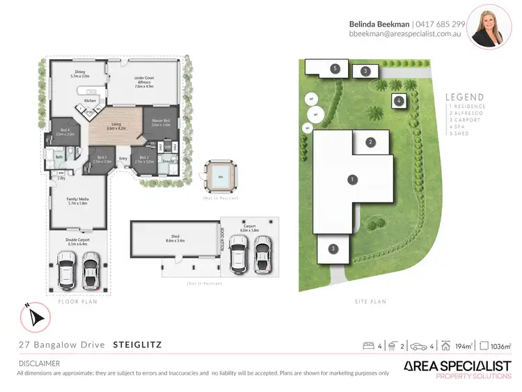 Floorplan of Homely house listing, 27 Bangalow Drive, Steiglitz QLD 4207