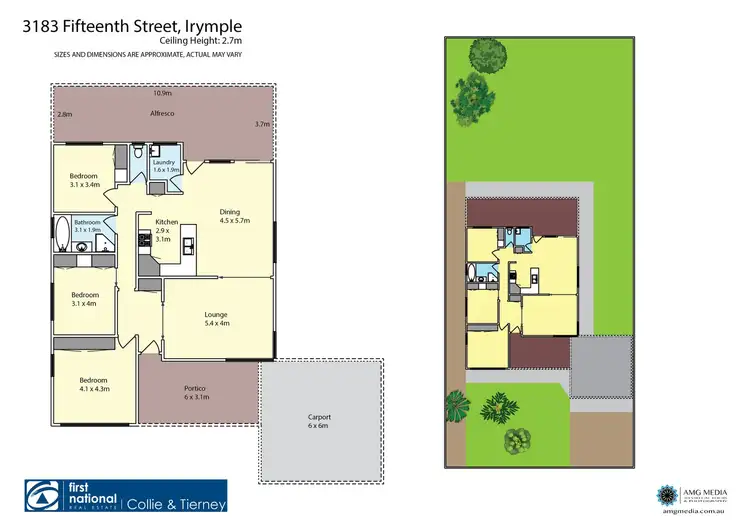 Floorplan of Homely house listing, 3183 Fifteenth Street, Irymple VIC 3498