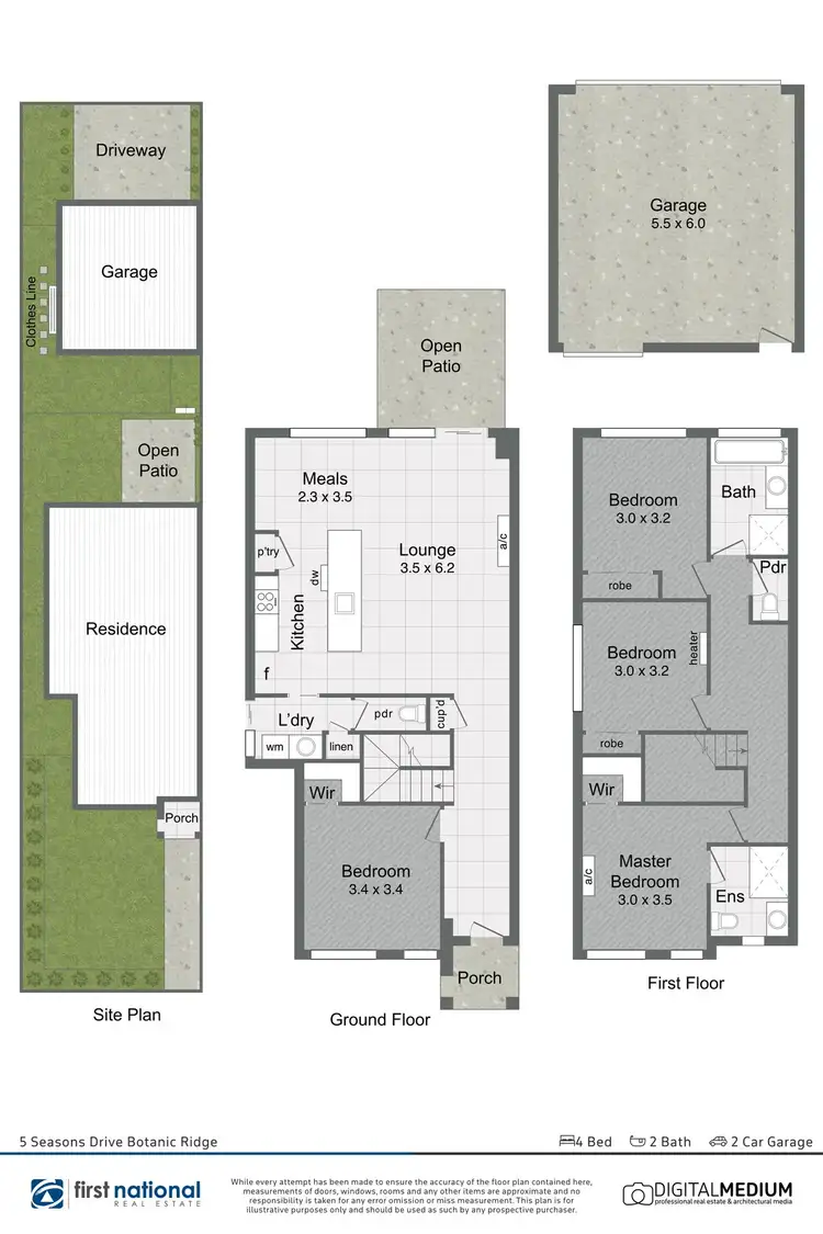 Floorplan of Homely townhouse listing, 5 Seasons Drive, Botanic Ridge VIC 3977