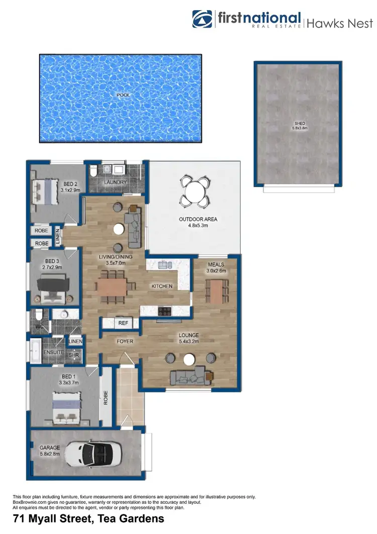 Floorplan of Homely house listing, 71 Myall Street, Tea Gardens NSW 2324