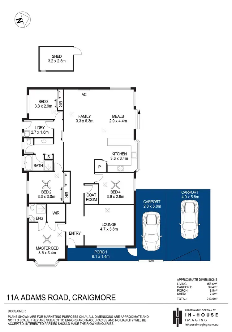 Floorplan of Homely house listing, 11A Adams Road, Craigmore SA 5114