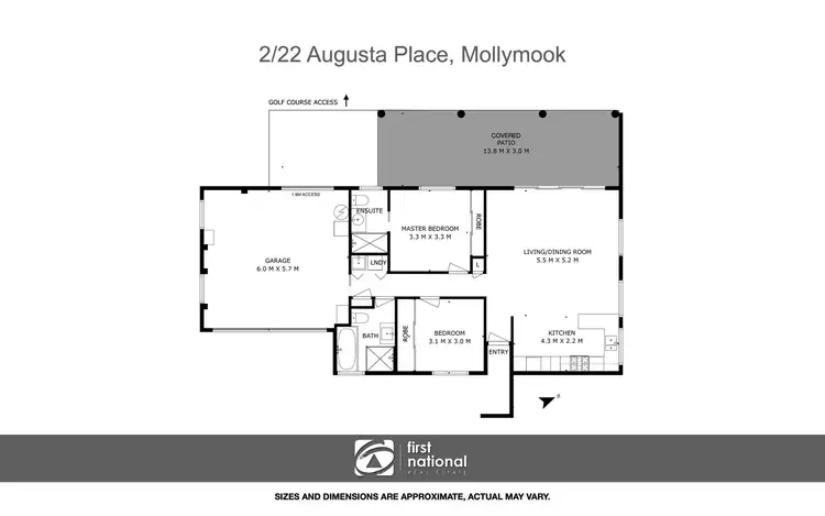 Floorplan of Homely unit listing, 2/22 Augusta Place, Mollymook Beach NSW 2539