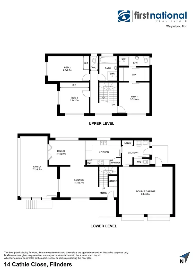 Floorplan of Homely house listing, 14 Cathie Close, Flinders NSW 2529