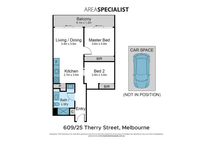 Floorplan of Homely apartment listing, 609/25 Therry Street, Melbourne VIC 3000