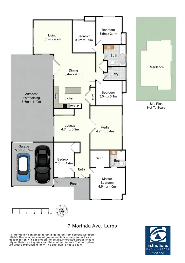 Floorplan of Homely house listing, 7 Morinda Avenue, Largs NSW 2320