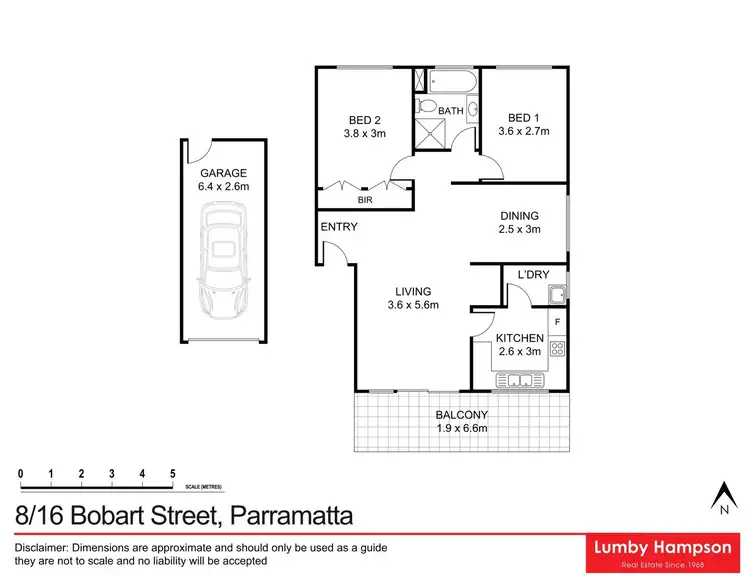 Floorplan of Homely unit listing, 8/16 Bobart Street, Parramatta NSW 2150