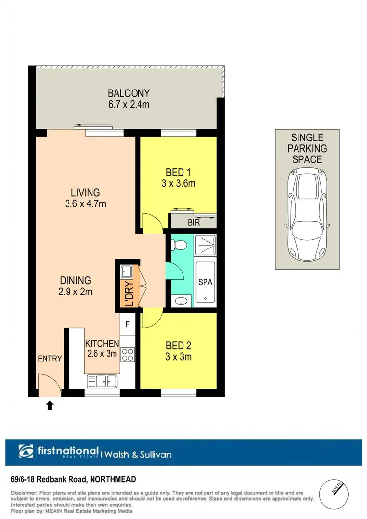 Floorplan of Homely apartment listing, 69/6-18 Redbank Road, Northmead NSW 2152