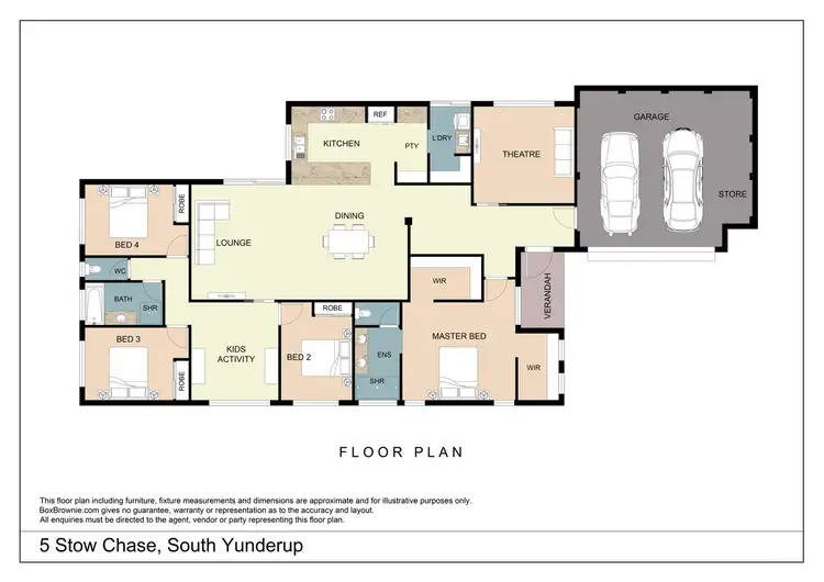Floorplan of Homely house listing, 5 Stow Chase, South Yunderup WA 6208