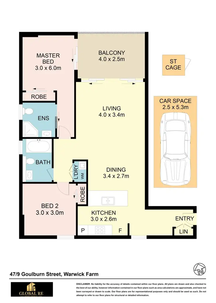 Floorplan of Homely apartment listing, 47/9 Goulburn Street, Warwick Farm NSW 2170