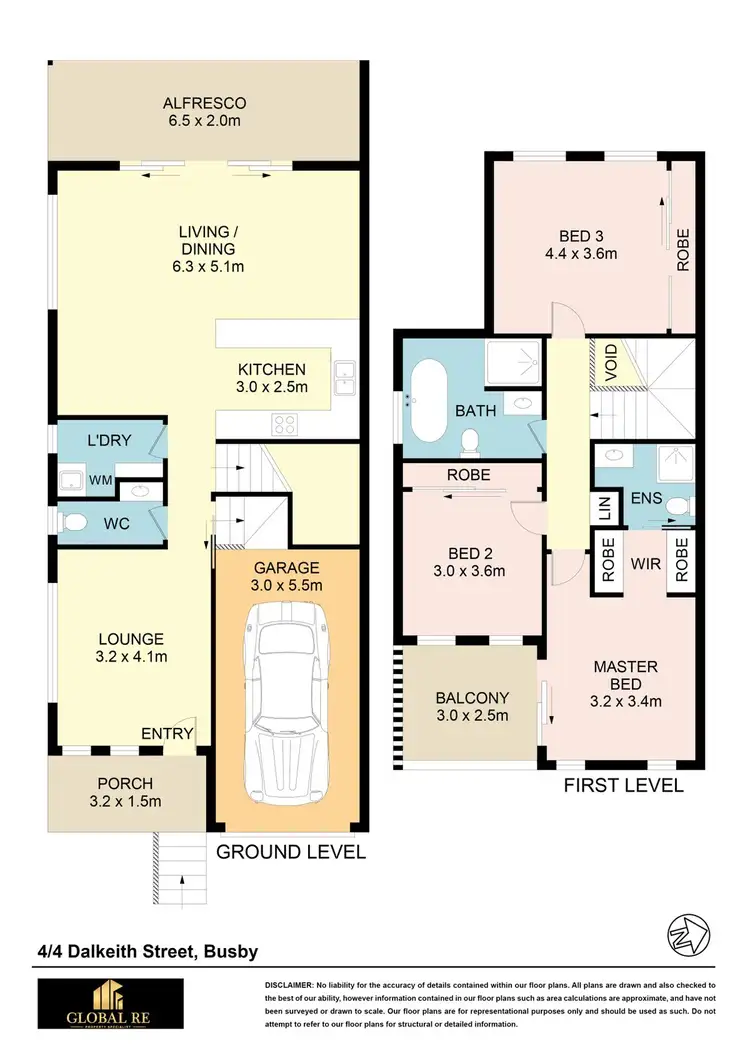 Floorplan of Homely townhouse listing, 4/7-9 Dalkeith St, Busby NSW 2168