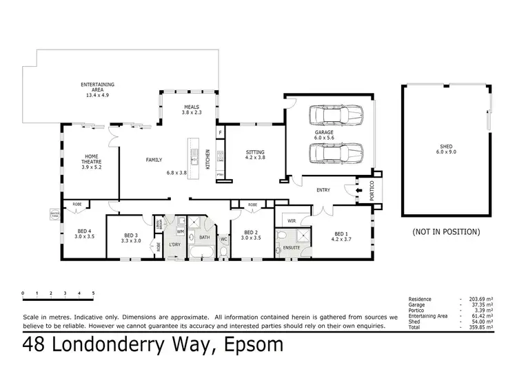 Floorplan of Homely house listing, 48 Londonderry Way, Epsom VIC 3551