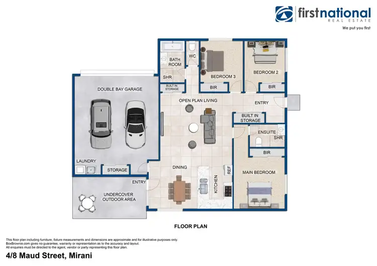 Floorplan of Homely unit listing, 4/8 Maud Street, Mirani QLD 4754