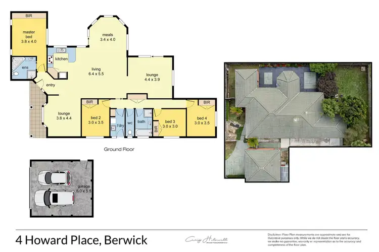 Floorplan of Homely house listing, 4 Howard Place, Berwick VIC 3806