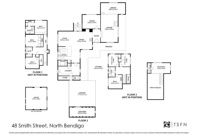 Floorplan of Homely house listing, 48 Smith Street, North Bendigo VIC 3550