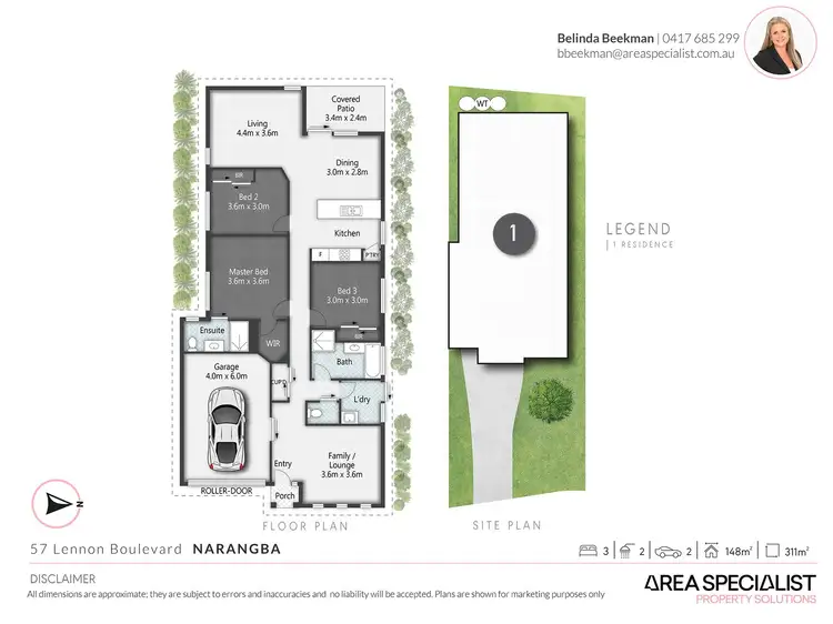 Floorplan of Homely house listing, 57 Lennon Boulevard, Narangba QLD 4504