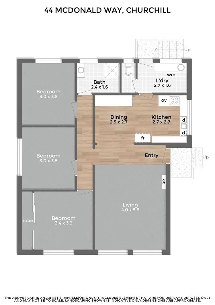 Floorplan of Homely house listing, 44 McDonald Way, Churchill VIC 3842