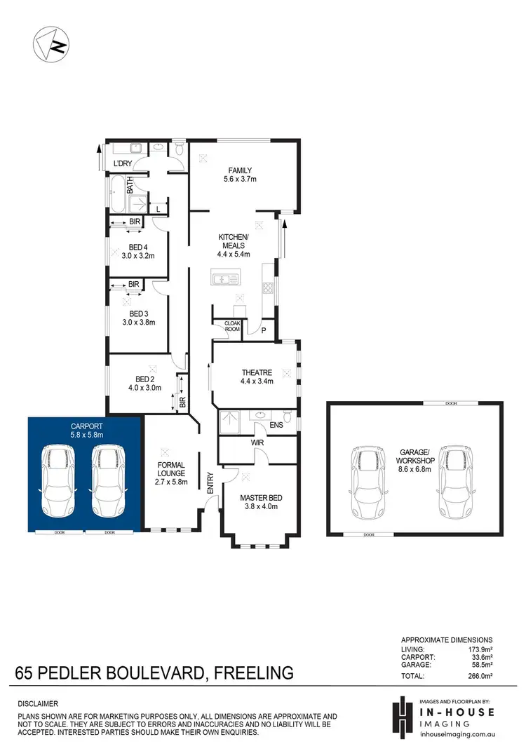 Floorplan of Homely house listing, 65 Pedler Boulevard, Freeling SA 5372