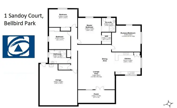 Floorplan of Homely house listing, 1 Sandoy Court, Bellbird Park QLD 4300
