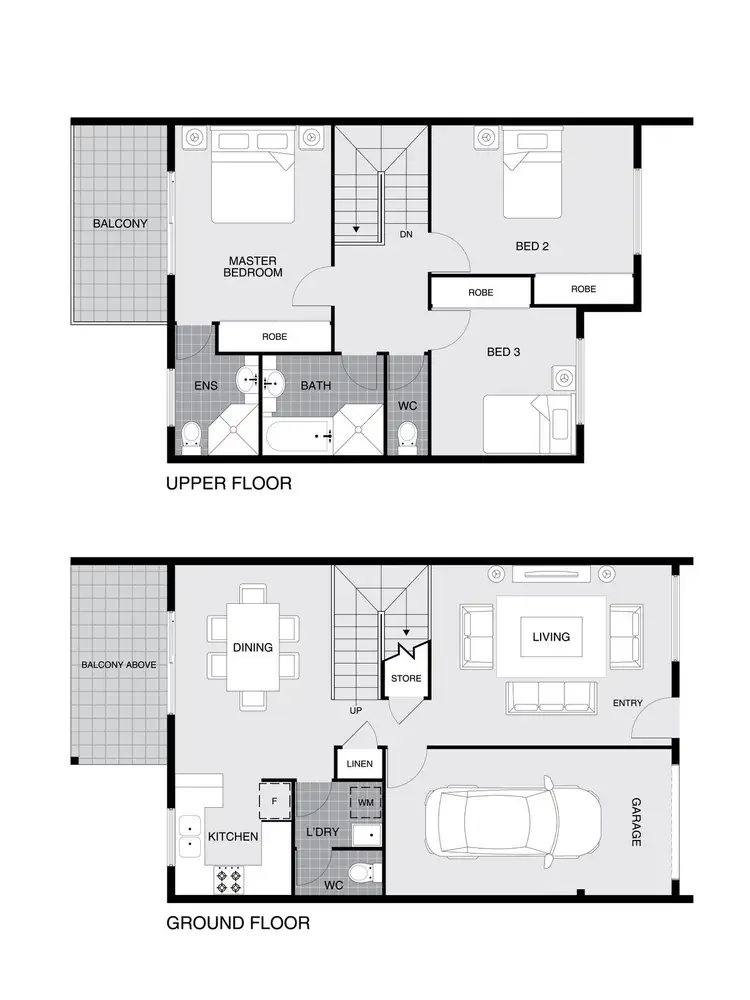 Floorplan of Homely townhouse listing, 7/66 Paul Coe Crescent, Ngunnawal ACT 2913