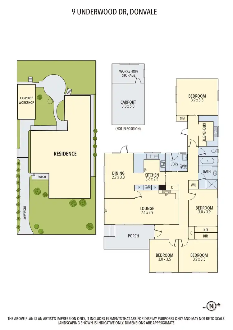Floorplan of Homely house listing, 9 Underwood Drive, Donvale VIC 3111