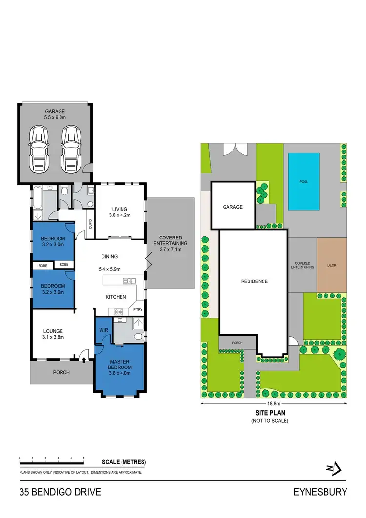Floorplan of Homely house listing, 35 Bendigo Drive, Eynesbury VIC 3338