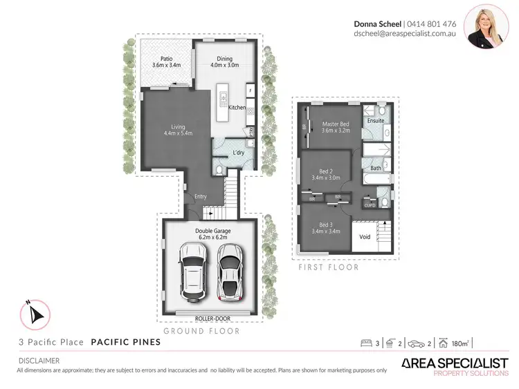 Floorplan of Homely house listing, 3 Pacific Place, Pacific Pines QLD 4211