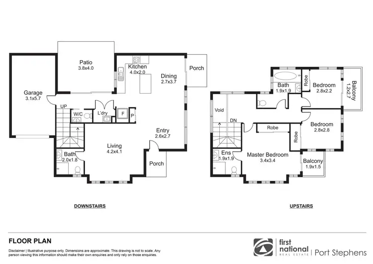 Floorplan of Homely townhouse listing, 5/29 Wahgunyah Road, Nelson Bay NSW 2315