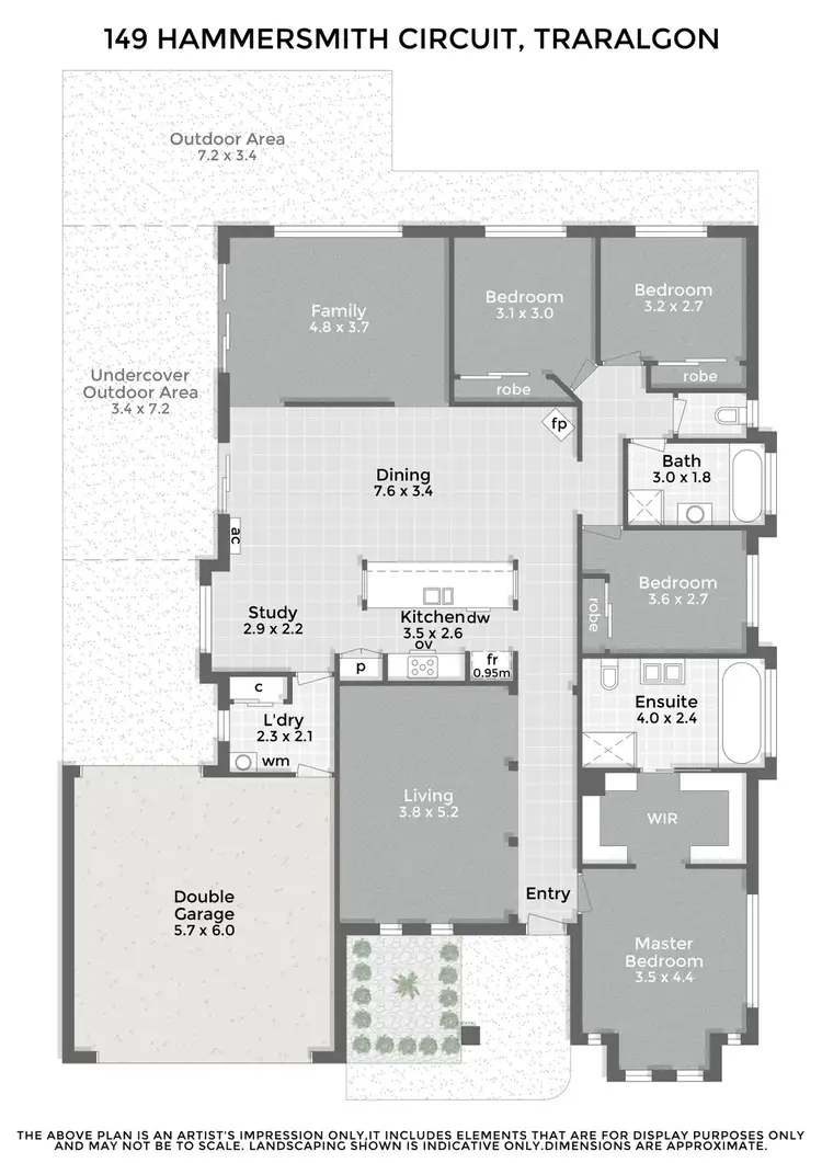 Floorplan of Homely house listing, 149 Hammersmith Circuit, Traralgon VIC 3844