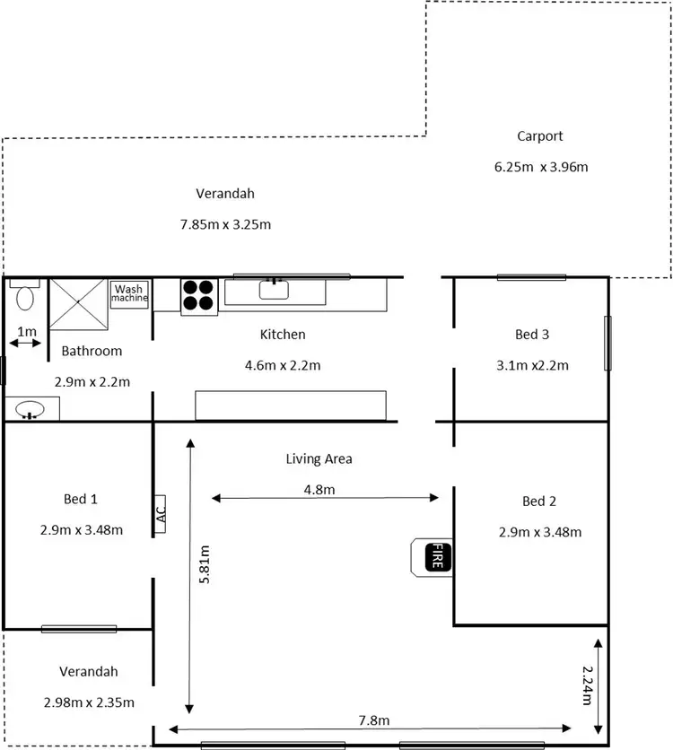 Floorplan of Homely house listing, 6 Horn Street, Clinton SA 5570