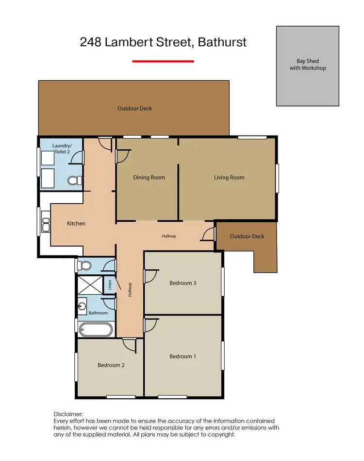Floorplan of Homely house listing, 248 Lambert Street, Bathurst NSW 2795