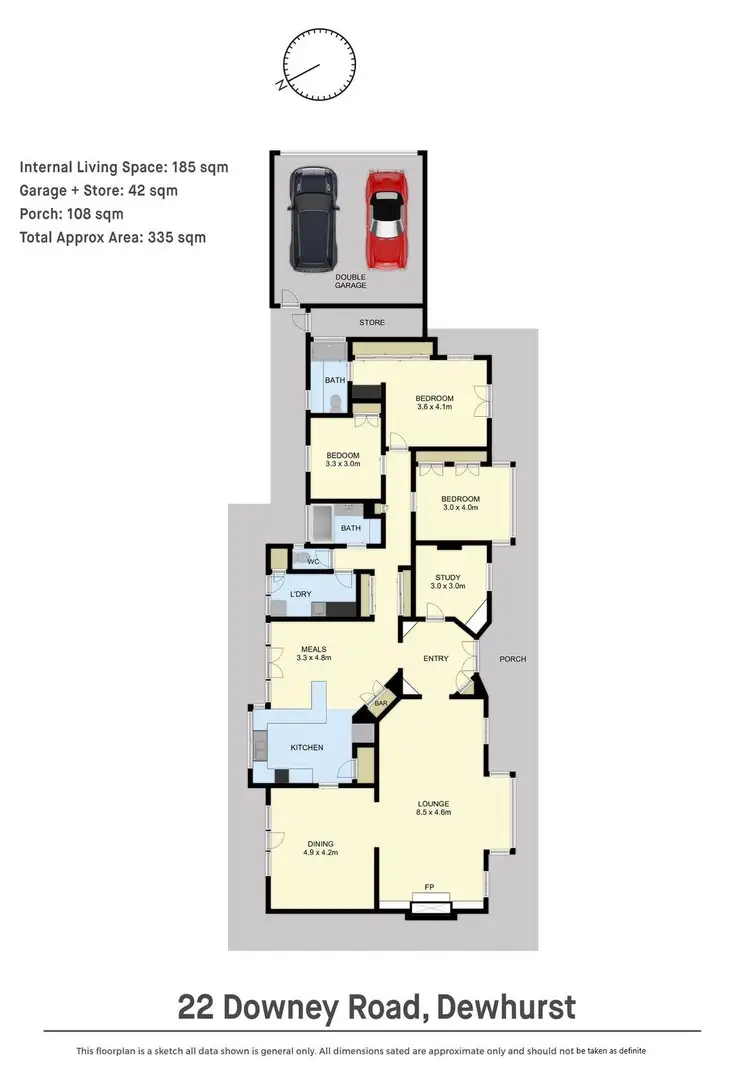 Floorplan of Homely rural property listing, 22 Downey Road, Dewhurst VIC 3808