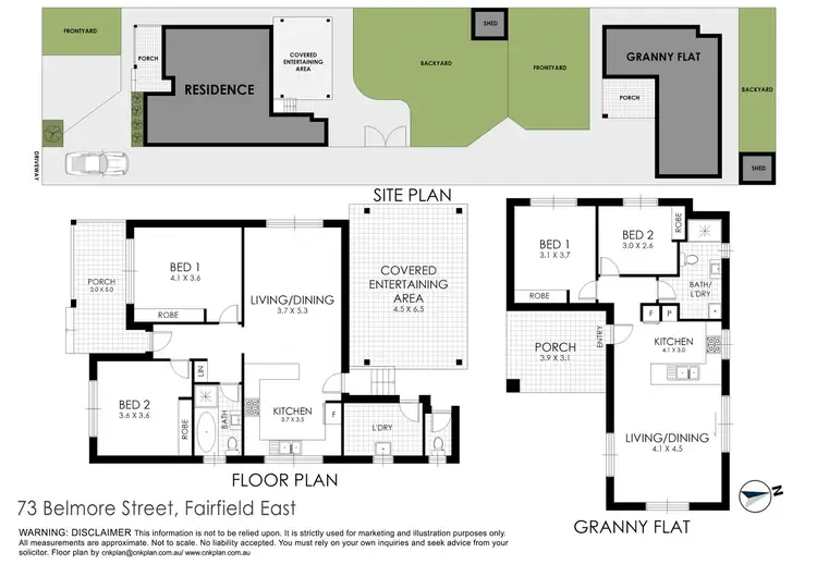 Floorplan of Homely house listing, 73 Belmore Street, Fairfield East NSW 2165