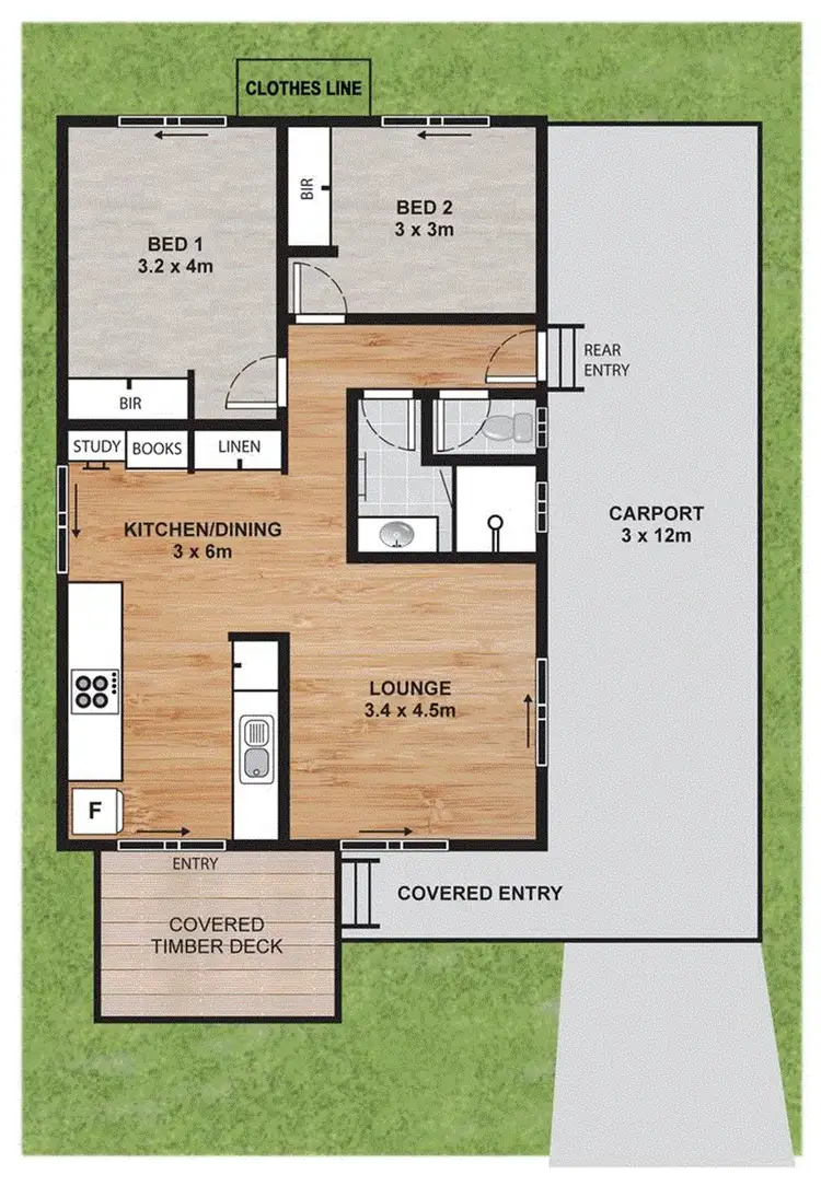 Floorplan of Homely house listing, 106/25 Fenwick Drive, East Ballina NSW 2478