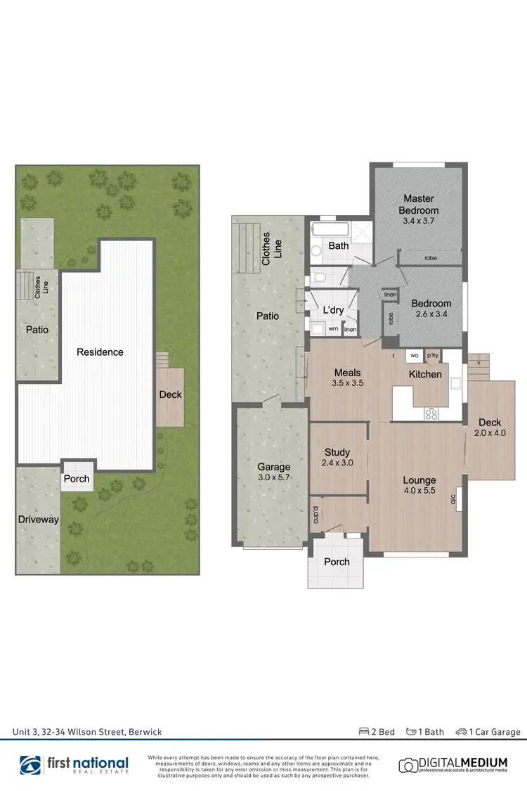 Floorplan of Homely unit listing, 3/32-34 Wilson Street, Berwick VIC 3806