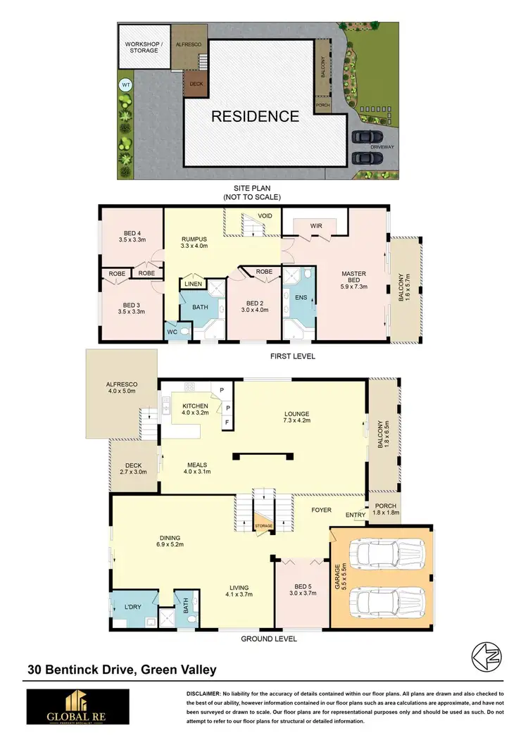 Floorplan of Homely house listing, 30 Bentinck Drive, Green Valley NSW 2168
