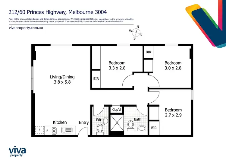 Floorplan of Homely apartment listing, 212/60 Waverley Road, Malvern East VIC 3145