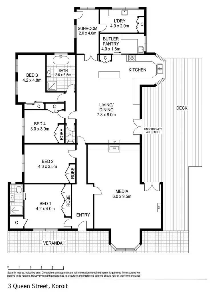 Floorplan of Homely house listing, 3 Queen Street, Koroit VIC 3282